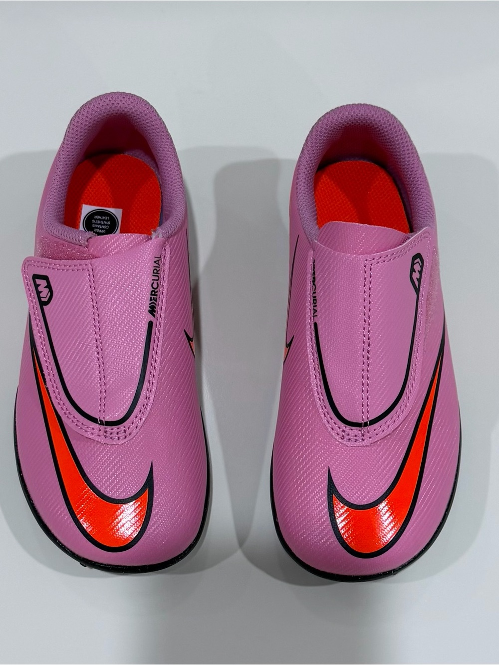 Nike Kids' Pink Mercurial Slip-On Soccer Shoes for TURF